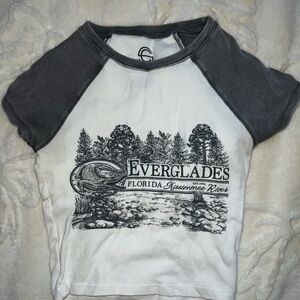everglades raglan graphic baby tee